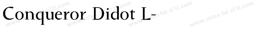 Conqueror Didot L字体转换